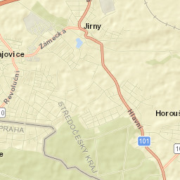 Okres Praha-východ Street Map