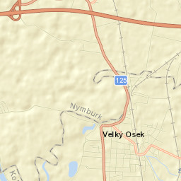 Velký Osek Street Map