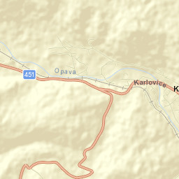 Karlovice Street Map