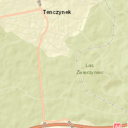 Tenczynek Street Map