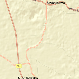 Szczurowa Street Map