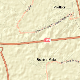 Powiat rzeszowski Street Map