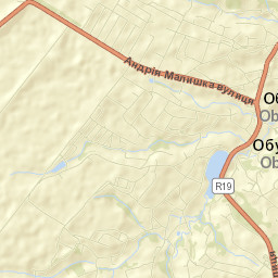 Obukhiv Street Map