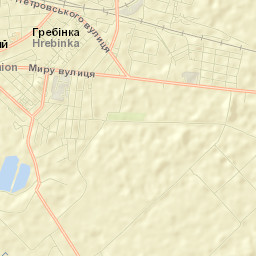Hrebinka Street Map