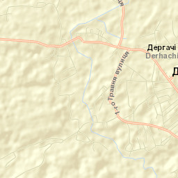 Derhachi Street Map