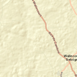 Walincourt-Selvigny Street Map
