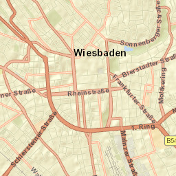 Wiesbaden Street Map