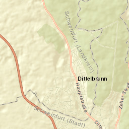 Dittelbrunn Street Map