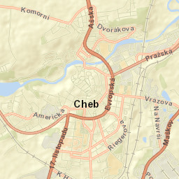 Cheb Street Map