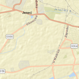 Jeneč Street Map