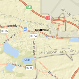 Hostivice Street Map