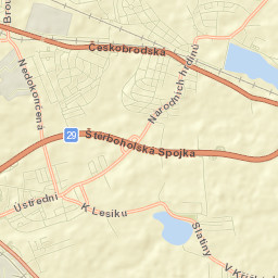 Dolní Počernice Street Map