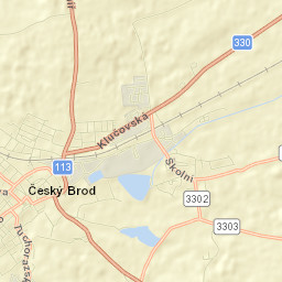 Český Brod Street Map