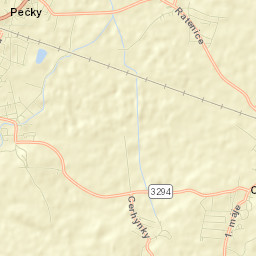 Pečky Street Map