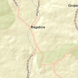 Regulice Street Map