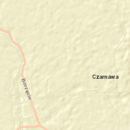 Borzęcin Street Map