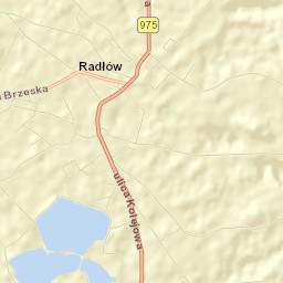 Radłów Street Map
