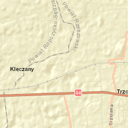 Trzciana Street Map