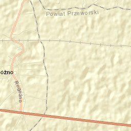 Rogóźno Street Map