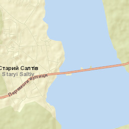 Staryy Saltiv Street Map