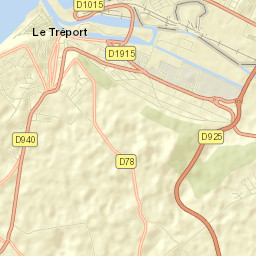 Le Tréport Street Map