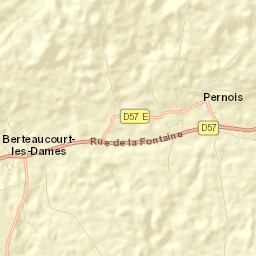 Berteaucourt-les-Dames Street Map