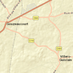 Gouzeaucourt Street Map