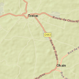 Trélon Street Map