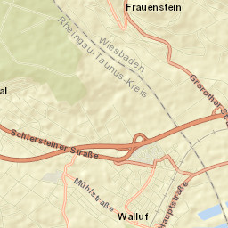 Walluf Street Map