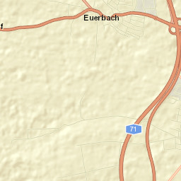 Euerbach Street Map