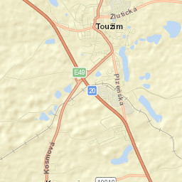 Toužim Street Map