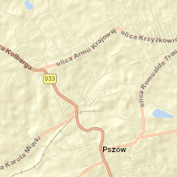 Pszów Street Map