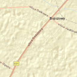 Bojszowy Street Map