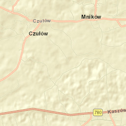 Mników Street Map