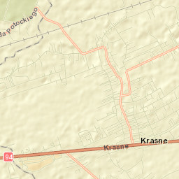 Krasne Street Map