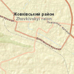 Zhovkva Street Map
