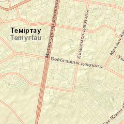 Temirtau Street Map