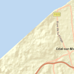 Criel-sur-Mer Street Map