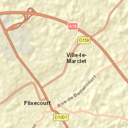 Flixecourt Street Map