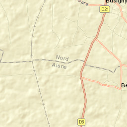 Busigny Street Map