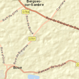 Boué Street Map
