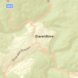 Daverdisse Street Map