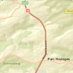 Hosingen Street Map
