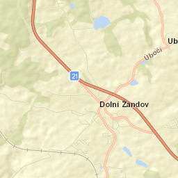 Dolní Žandov Street Map
