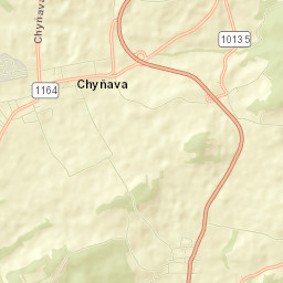 Chyňava Street Map