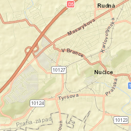 Rudná Street Map