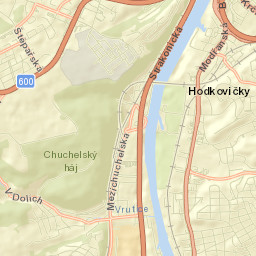 Modřany Street Map