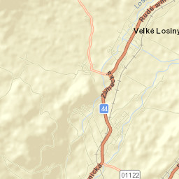Velké Losiny Street Map