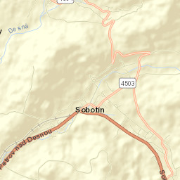 Sobotín Street Map
