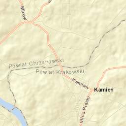 Kamień Street Map